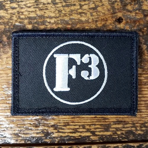 White Logo on Black Patch