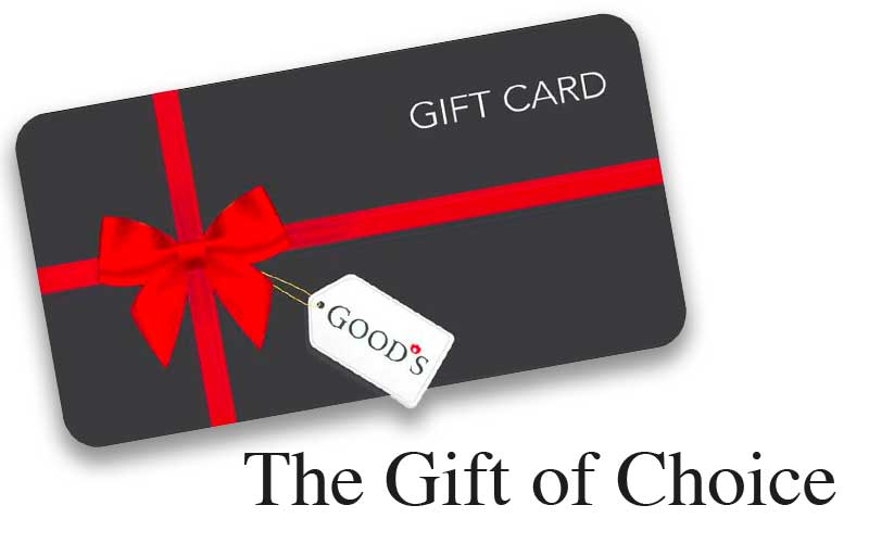 The Gift Of Choice with a Voucher from Good's