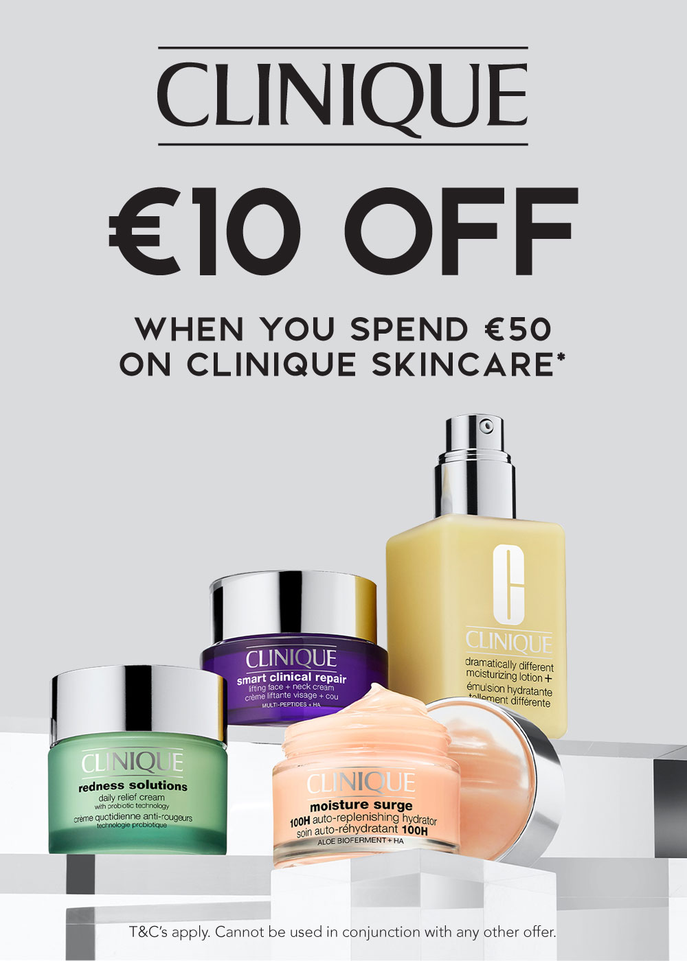 €10 OFF Clinique Skincare